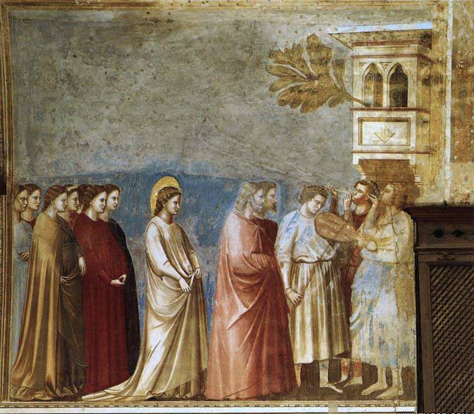 GIOTTO di Bondone . Wedding Procession